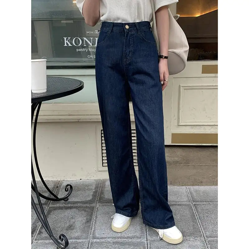 Vintage Distressed High Waist Jeans for Women