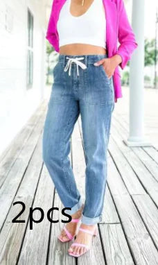 Casual Loose Straight-Leg Jeans for Women