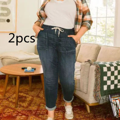 Casual Loose Straight-Leg Jeans for Women