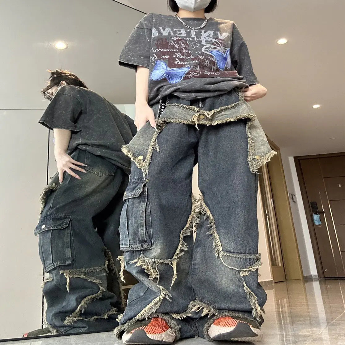 American Retro Jeans for Women - Small Street Style