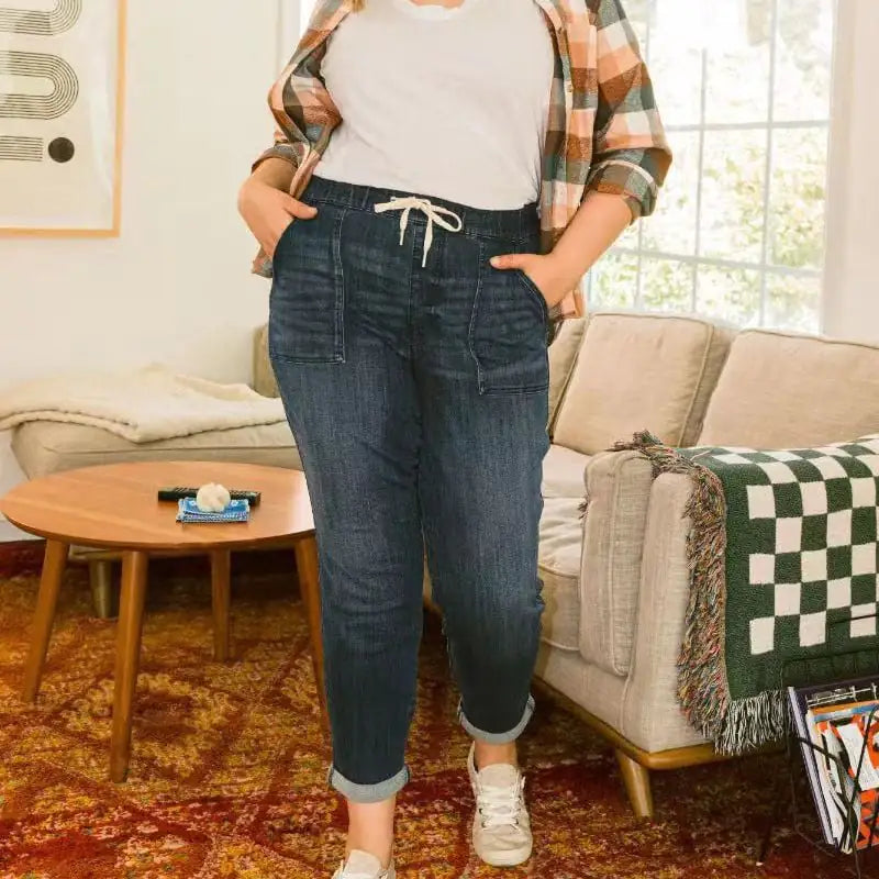 Casual Loose Straight-Leg Jeans for Women