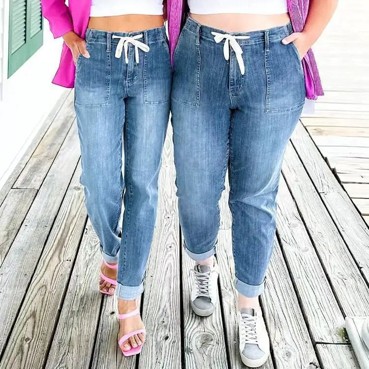 Casual Loose Straight-Leg Jeans for Women