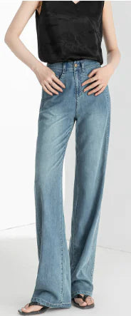 Vintage Blue Wide Leg Jeans for Women