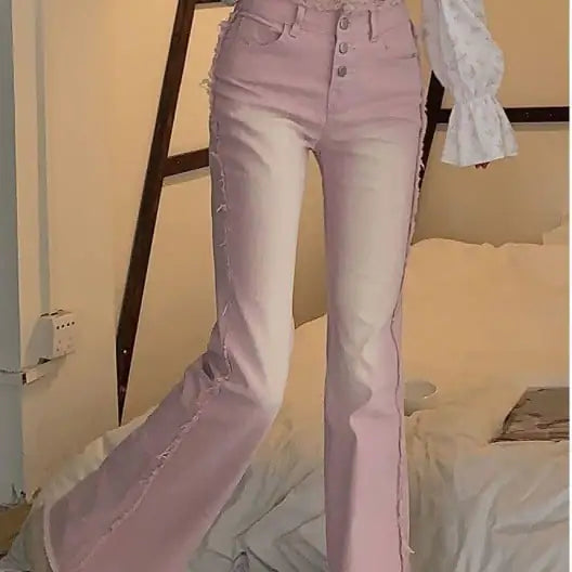 Flared High Waist Slimming Jeans for Women
