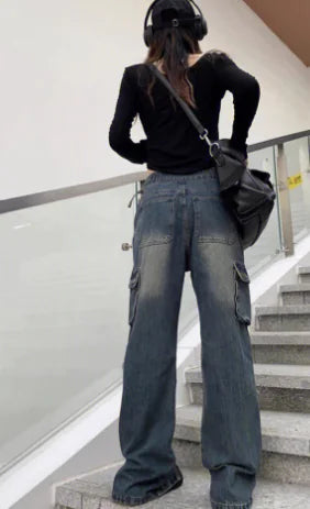 Vintage Straight Jeans for Men and Women
