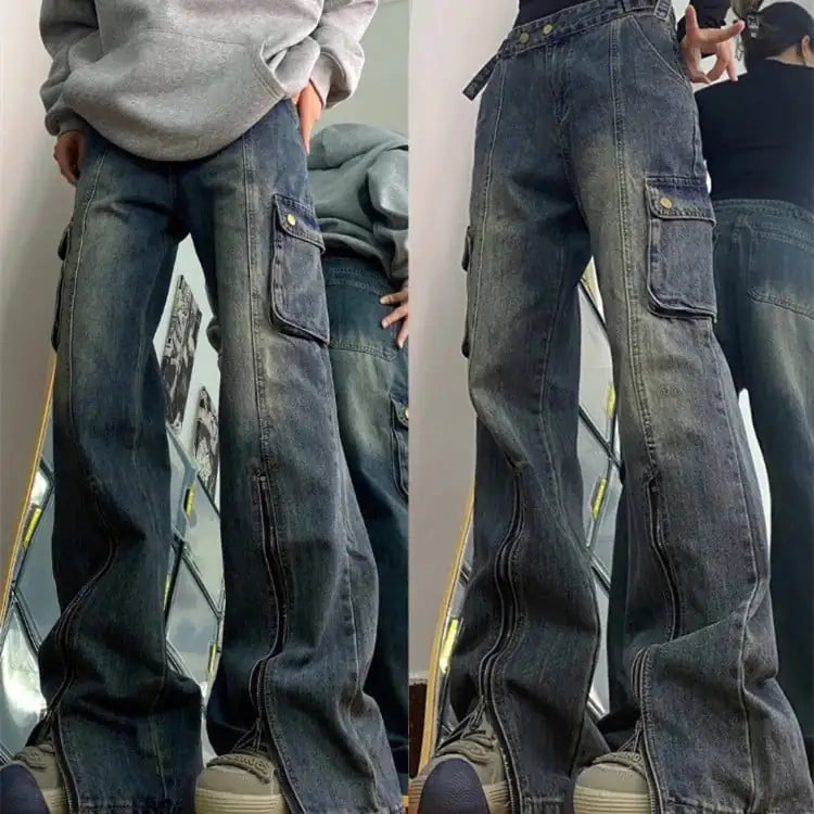 Vintage Straight Jeans for Men and Women