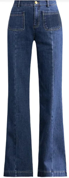 High Waist Flared Wide Leg Jeans for Women