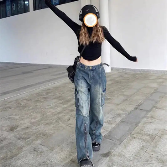 Vintage Straight Jeans for Men and Women